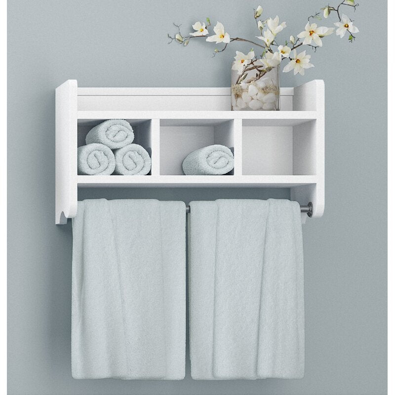 Davida Bathroom Floating Organizer Towel Shelve