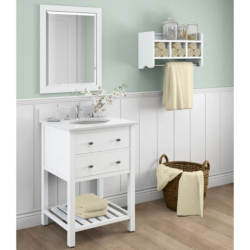 Davida Bathroom Floating Organizer Towel Shelve