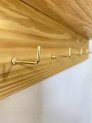 Key Holder Wall Mount Natural Wood - Key Rack Wall Mount